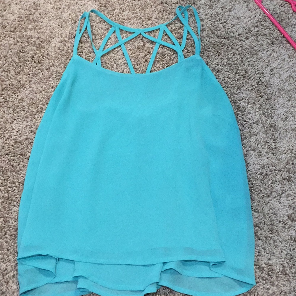 Blue E.Leigh’s tank size L